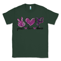 Sports Green peace love dance Classic Tee - MaliasSmallBusiness