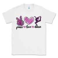 White peace love dance Classic Tee - MaliasSmallBusiness