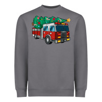 Storm christmas fire truck Heavyweight Sweatshirt - MaliasSmallBusiness