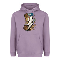 Lavender Lightning bolt Baseball Heavyweight Hoodie - HowdyJamesFarm