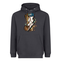 Smoke Lightning bolt Baseball Heavyweight Hoodie - HowdyJamesFarm