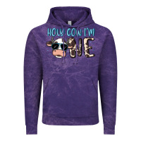 Cloud Purple holy cow i'm one Vintage Hoodie - MaliasSmallBusiness