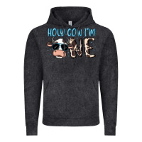 Vintage Black holy cow i'm one Vintage Hoodie - MaliasSmallBusiness