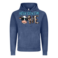 Vintage Denim holy cow i'm one Vintage Hoodie - MaliasSmallBusiness