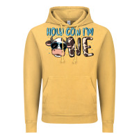 Vintage Mustard holy cow i'm one Vintage Hoodie - MaliasSmallBusiness