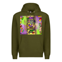 Army Green teacher mardi gras Premium Hoodie - CowGirlArtShop