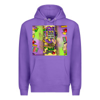 Purple teacher mardi gras Premium Hoodie - CowGirlArtShop