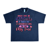 Navy once i get an attitude Urban Heavy Tee - MaliasSmallBusiness