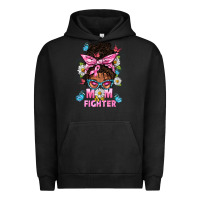 Pigment Black Mom Is A Fighter And Afro Messy Bun Mom Urban Hoodie - BundleAndBundleShop
