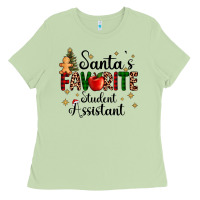 Matcha santa's favorite student assistant Ladies Tee - AdoDesignShop