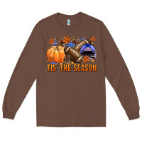 Chestnut tis the season football Long Sleeve Tee - NancyCooperArtShop