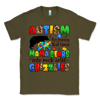 Army Green autism the journey that turns mama bears Classic Tee - JahusDesignShop