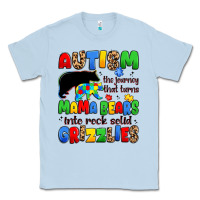 Dusty Blue autism the journey that turns mama bears Classic Tee - JahusDesignShop