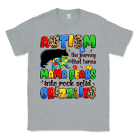Heather Grey autism the journey that turns mama bears Classic Tee - JahusDesignShop