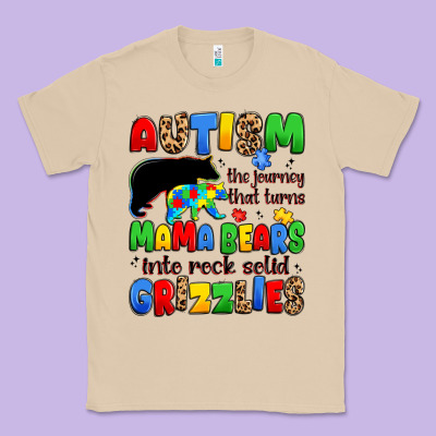 Autism The Journey That Turns Mama Bears Classic Tee Designed By Jahusdesignshop
