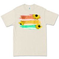 Bone Colored Triple Sunflower Brush Strokes Premium Tee - Bettercallsaul