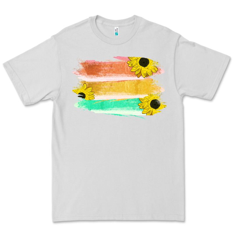 Colored Triple Sunflower Brush Strokes Premium Tee by Bettercallsaul | Teevron