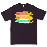 Plum Colored Triple Sunflower Brush Strokes Premium Tee - Bettercallsaul