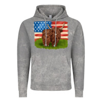 Cloud Rock American cows Vintage Hoodie - MaliasSmallBusiness