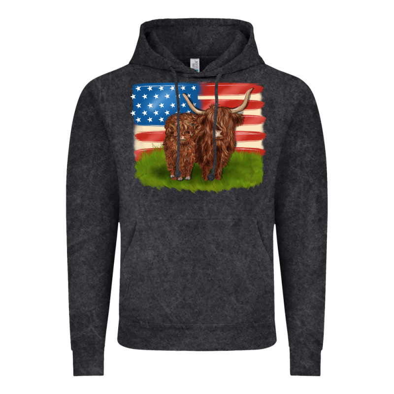 American Cows Vintage Hoodie by MaliasSmallBusiness | Teevron