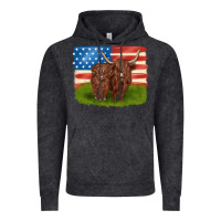 Vintage Black American cows Vintage Hoodie - MaliasSmallBusiness
