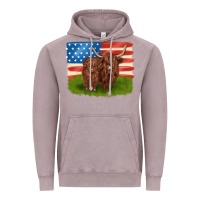 Vintage Zinc American cows Vintage Hoodie - MaliasSmallBusiness