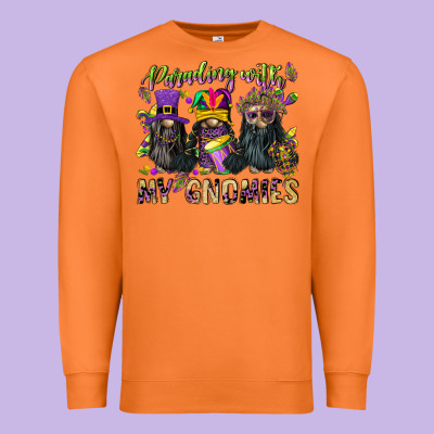 Parading With My Gnomies Premium Sweatshirt Designed By Cowgirlartshop