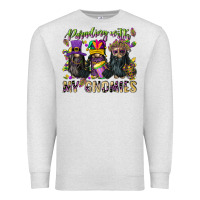 Oatmeal Heather parading with my gnomies Premium Sweatshirt - CowGirlArtShop
