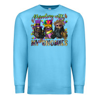 Ocean Blue parading with my gnomies Premium Sweatshirt - CowGirlArtShop