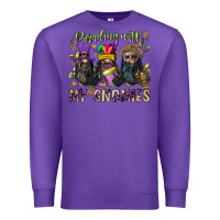 Purple parading with my gnomies Premium Sweatshirt - CowGirlArtShop