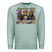 Seafoam parading with my gnomies Premium Sweatshirt - CowGirlArtShop