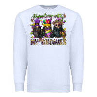 White parading with my gnomies Premium Sweatshirt - CowGirlArtShop