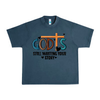 Midnight Navy god is still waiting your story Urban Heavy Tee - MaliasSmallBusiness