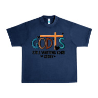 Navy god is still waiting your story Urban Heavy Tee - MaliasSmallBusiness