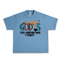 Pebble Blue god is still waiting your story Urban Heavy Tee - MaliasSmallBusiness
