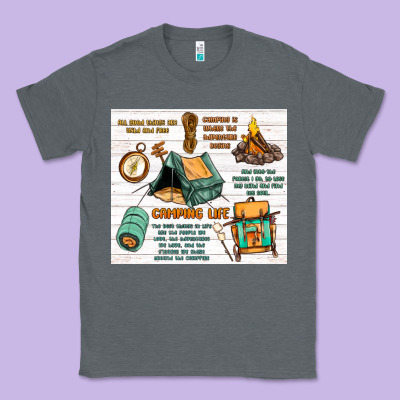Camping Life Classic Tee Designed By Maliassmallbusiness