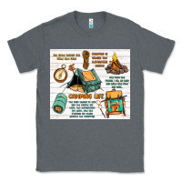Charcoal Heather camping life Classic Tee - MaliasSmallBusiness