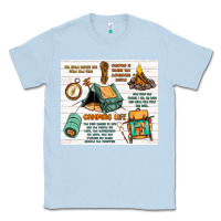 Dusty Blue camping life Classic Tee - MaliasSmallBusiness