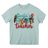 Santa S Favorite Teacher Heavy Core Tee | Teevron