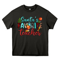 Asphalt santa s favorite teacher Heavy Core Tee - JahusDesignShop
