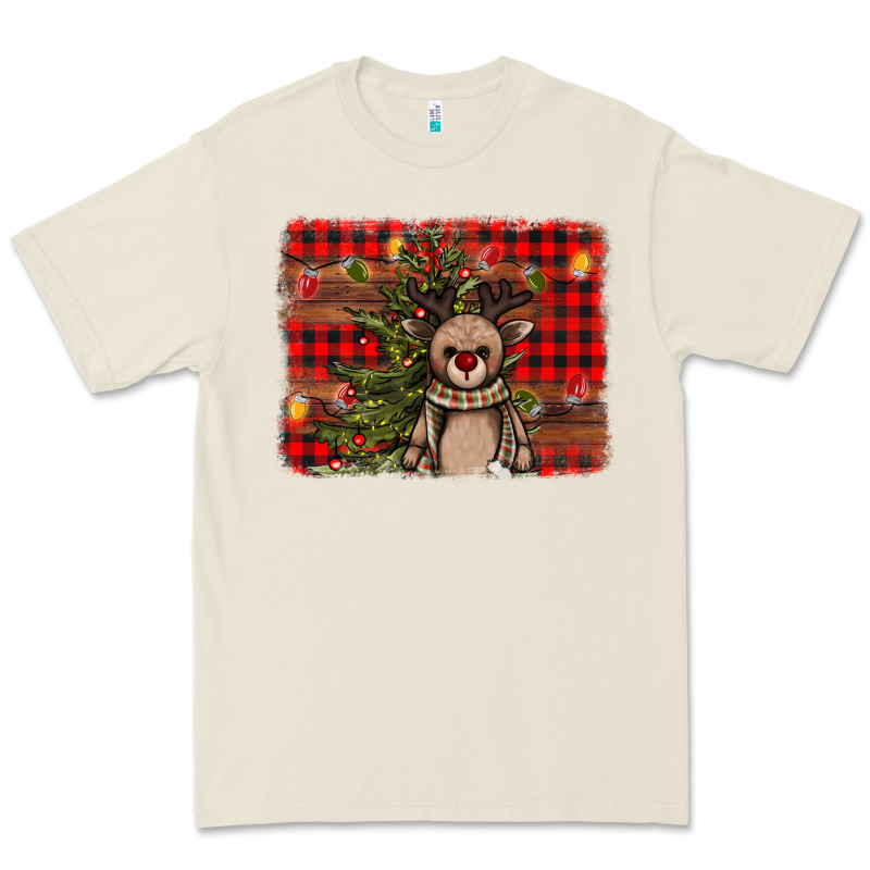 Reindeer Trees Background Premium Tee by AdoDesignShop | Teevron