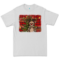 Dove Grey reindeer trees background Premium Tee - AdoDesignShop