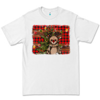 White reindeer trees background Premium Tee - AdoDesignShop