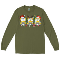 Army Green christmas school bus Long Sleeve Tee - MaliasSmallBusiness