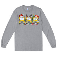 Heather Grey christmas school bus Long Sleeve Tee - MaliasSmallBusiness