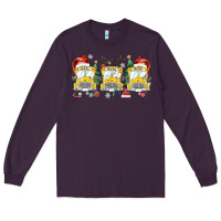 Plum christmas school bus Long Sleeve Tee - MaliasSmallBusiness
