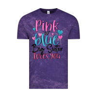 Cloud Purple pink or blue big sister loves you Vintage Tee - MaliasSmallBusiness