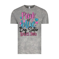 Cloud Rock pink or blue big sister loves you Vintage Tee - MaliasSmallBusiness