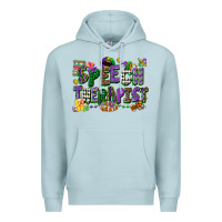 Blue Mist speech therapist mardi gras cowgirl Premium Hoodie - CowGirlArtShop