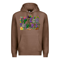 Chestnut speech therapist mardi gras cowgirl Premium Hoodie - CowGirlArtShop